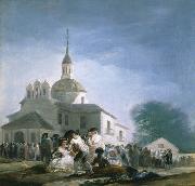 Francisco de Goya La ermita de San Isidro el dia de la fiesta France oil painting artist
